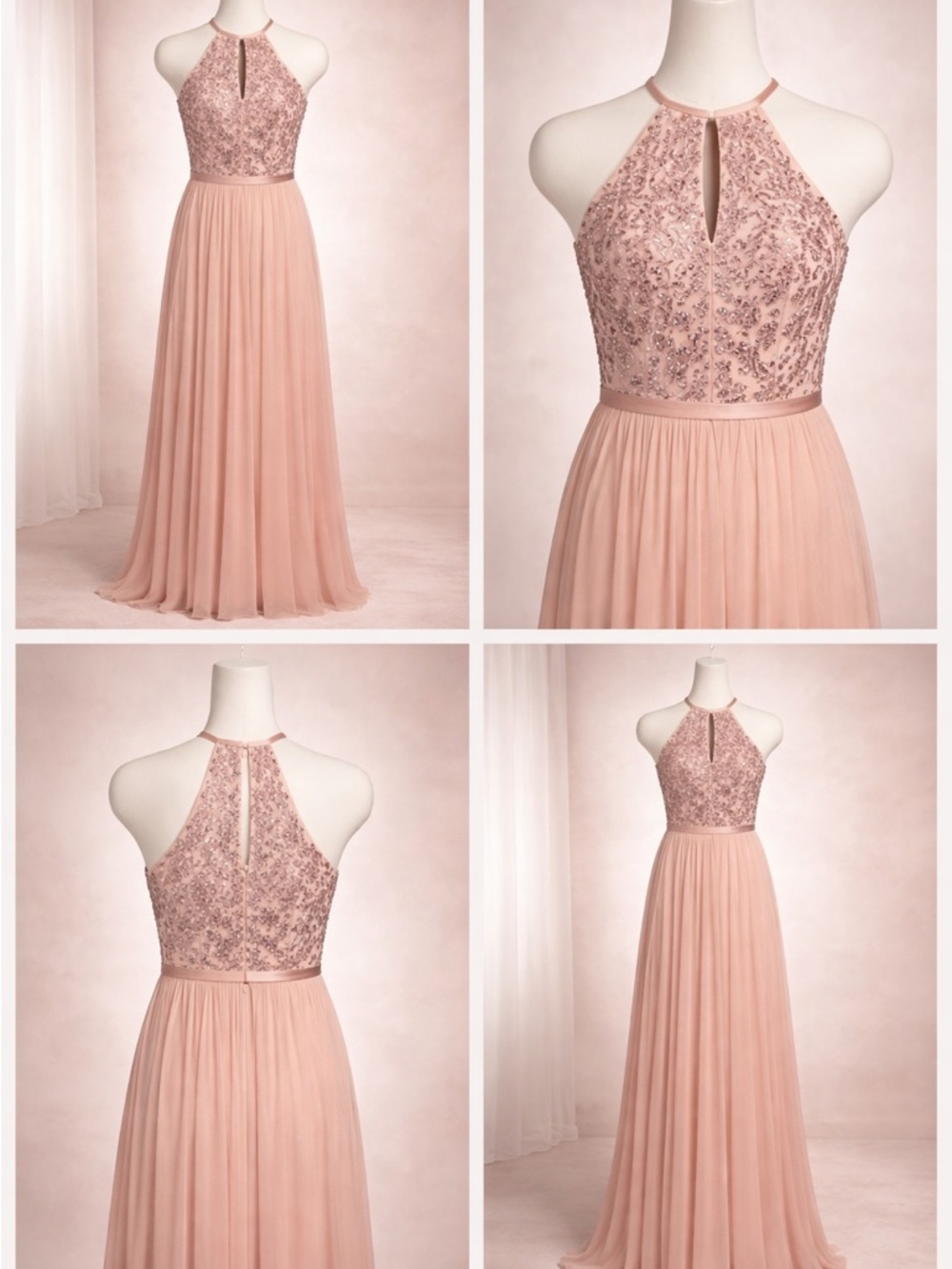 Elegant Blush Pink Dress